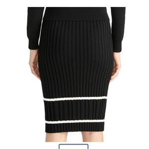 Rachel Roy Eden Stripe Knit Pencil Skirt
